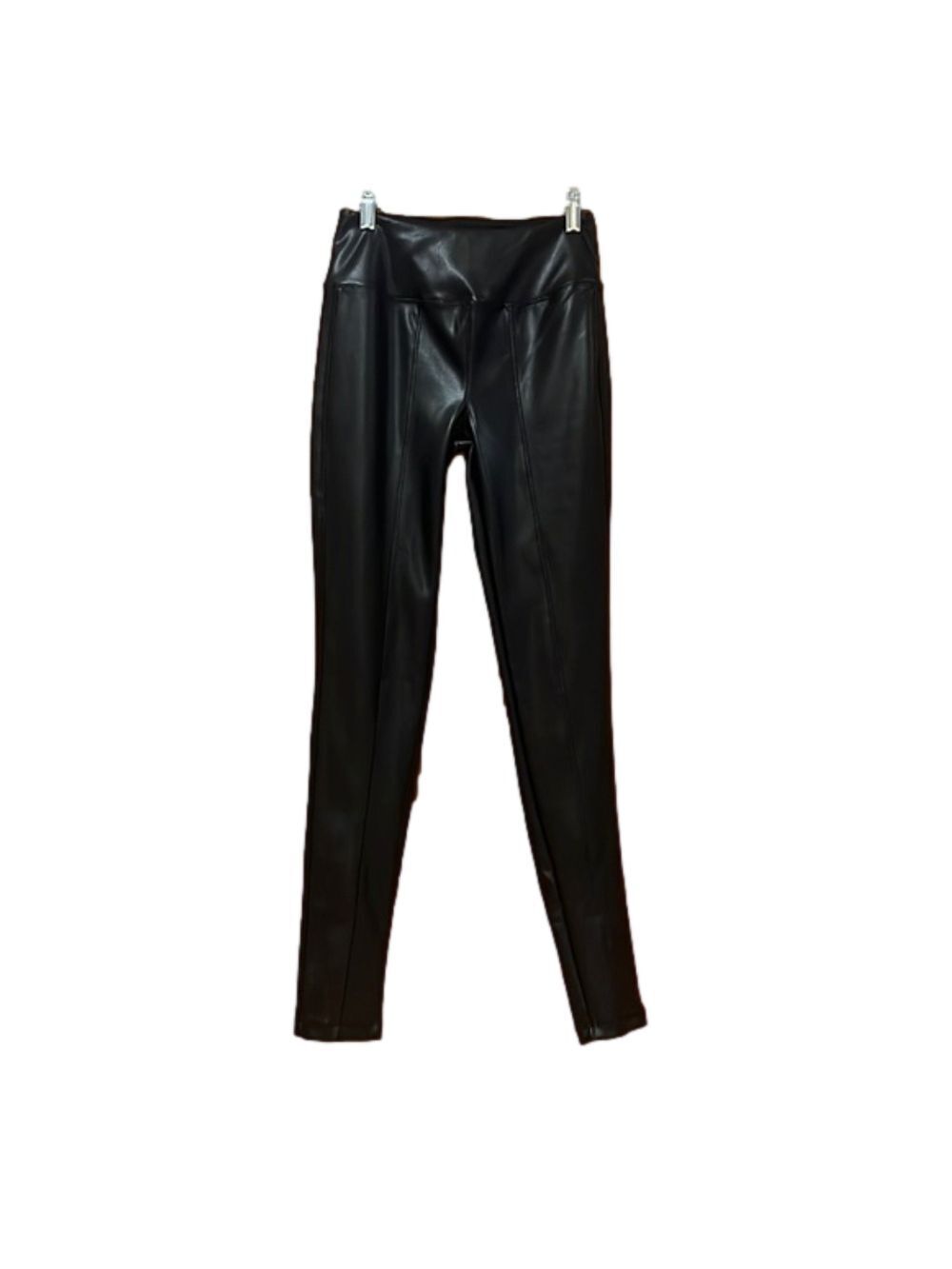 SO Faux Leather Black High Rise Ponte Leggings XS